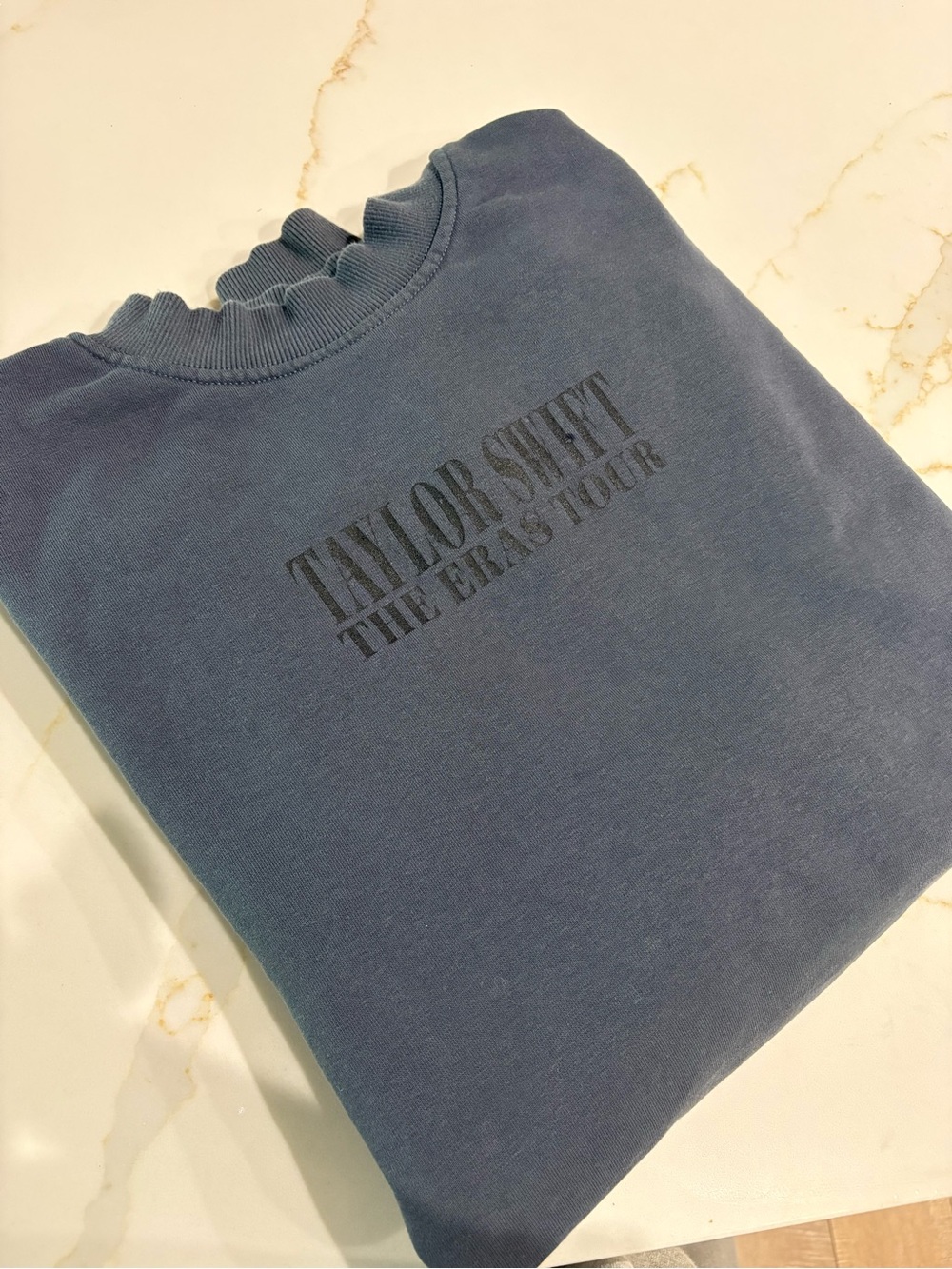 Taylor Swift Navy Blue 'The Eras Tour' Crewneck Sweatshirt - oversized